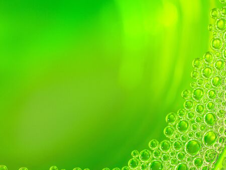 Neon green liquid pumps. Abstract backgroundの写真素材