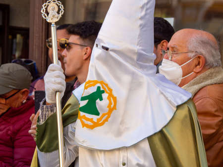 Zamora, Spain - April 14, 2022: Zamora, Spain - April 14, 2022: Procession of the Virgen de la...