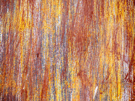 texture of a rusted and damaged metal plate