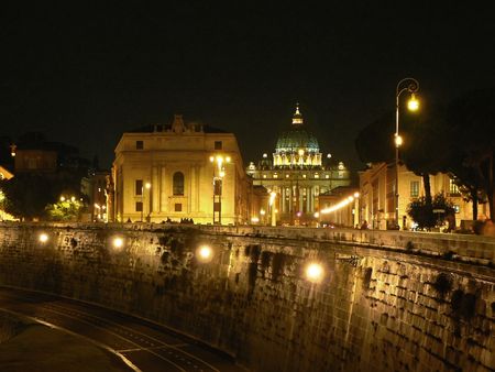Saint Peter´s Cathedral in the night の写真素材