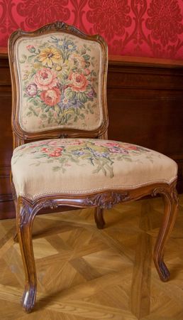 baroque style chairの写真素材