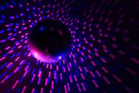 Disco ball blue - purpleの写真素材