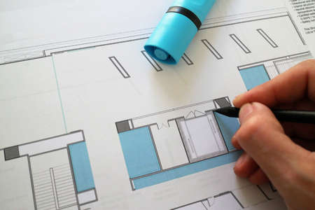 Design, design, architectural project drawing,
