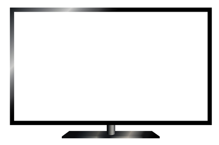 TV flat screen lcd, plasma realistic .のイラスト素材