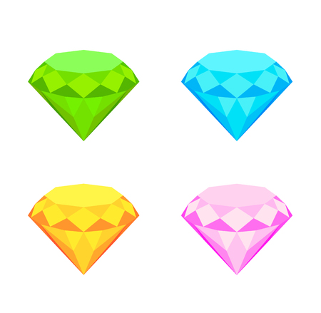 Collection of diamonds.のイラスト素材