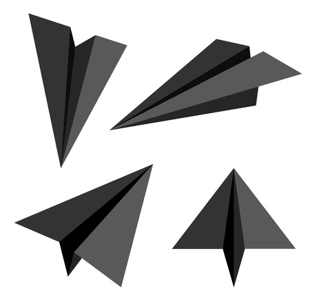 Paper planeのイラスト素材