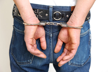 arrested manの写真素材
