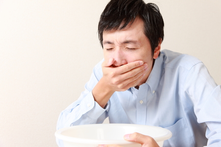 vomiting manの写真素材