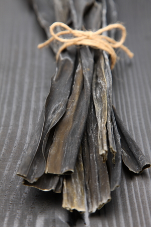 dried sea tangle for Japanese soup stockの写真素材