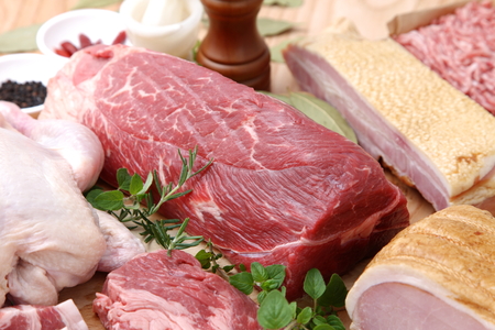 Various Fresh Meatsの写真素材