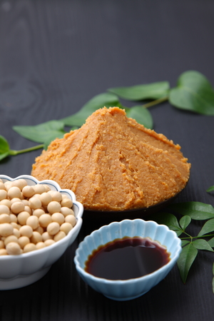 Japaneese traditional soybean processed foodsの写真素材