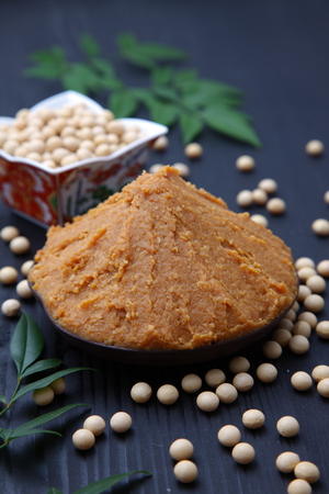 soybean paste MISO and soybeansの写真素材