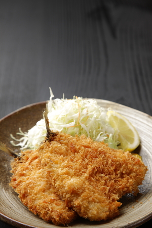 Japanese style fried fishの写真素材