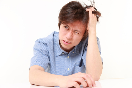 depressed manの写真素材