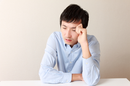 depressed manの写真素材