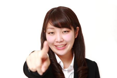 Japanese businesswoman decidedの写真素材