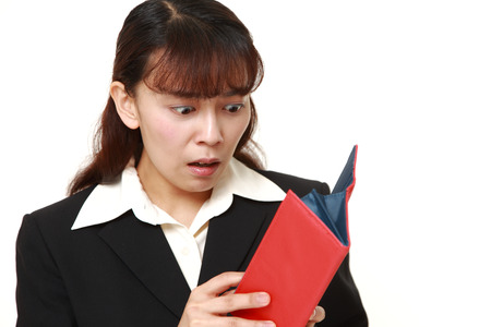 poor businesswomanの写真素材