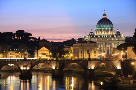 Vatican at duskの写真素材