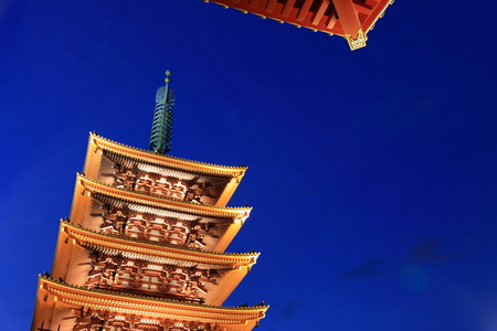 SensoJi Temple in Tokyo Japanのeditorial素材
