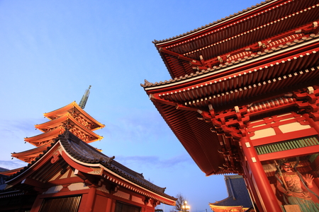 SensoJi Temple in Tokyo Japanのeditorial素材