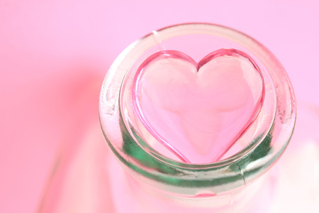Transparent heartの写真素材