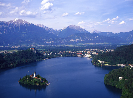 lake bledの写真素材