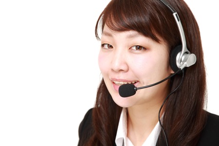 young Japanese businesswoman smilesの写真素材