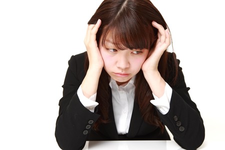 businesswoman depressedの写真素材