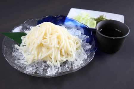 Cold Inaniwa Udonの写真素材