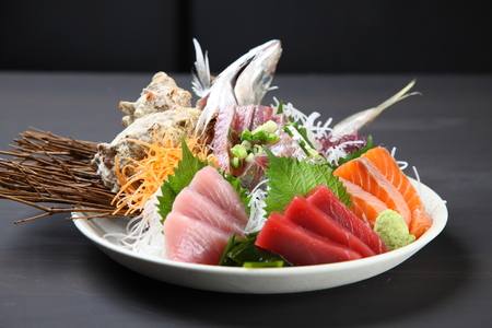 fresh sashimi comboの写真素材
