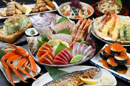 Japanese Izakaya dishes gatheringの写真素材