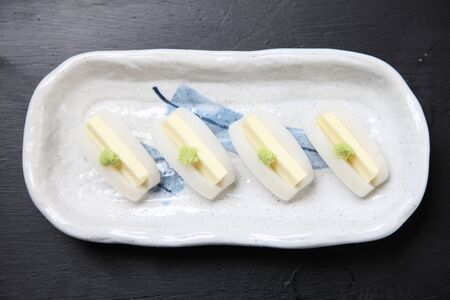boiled fish paste with cream cheese