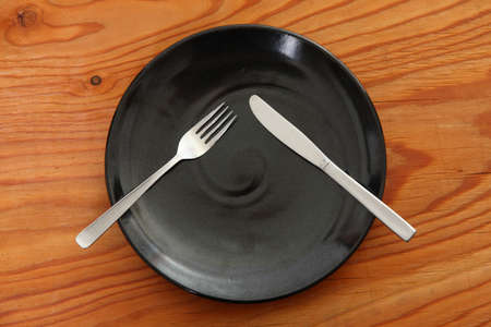 knife and fork meaning DO NOT TAKEの写真素材