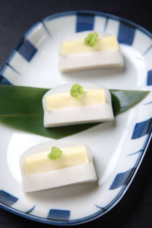 steamed seasoned fish paste with cheese