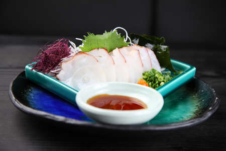 fresh octopus sashimiの写真素材