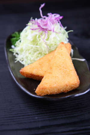 Deep Fried Boiled Flat Fish Cakeの写真素材
