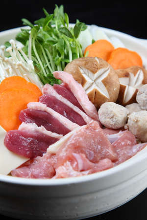 Duck and Chicken Hot Potの写真素材