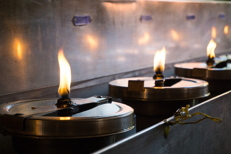 The candle light shiningの写真素材