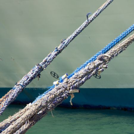 Cruise Ship docked in Key West Floridaの写真素材