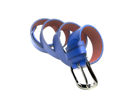 blue waistband on isolatedの写真素材