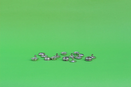 button on isolated greenの写真素材