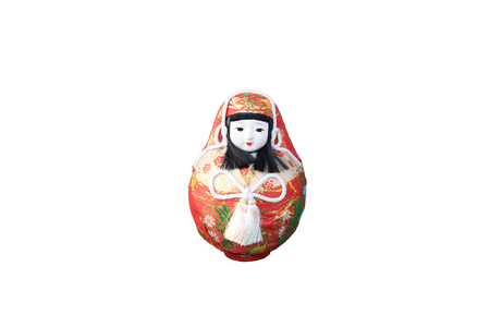 doll of japan style on isolatedの写真素材