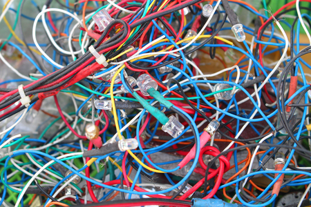 wires backgroundの写真素材