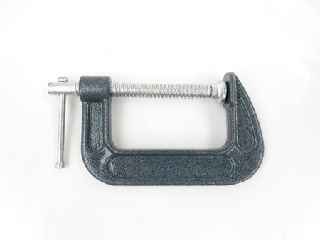 c clamp on isolatedの写真素材