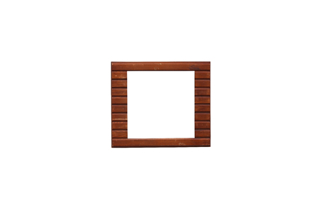 picture frame wood on isolatedの写真素材