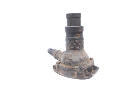 vintage jack of a car on isolatedの写真素材