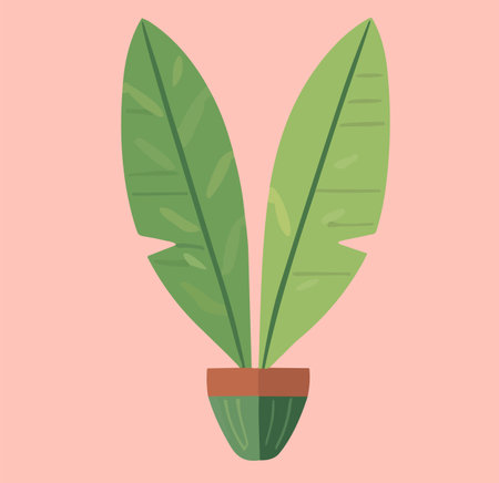 Plant in pot flat icon. Vector illustration, eps10のイラスト素材