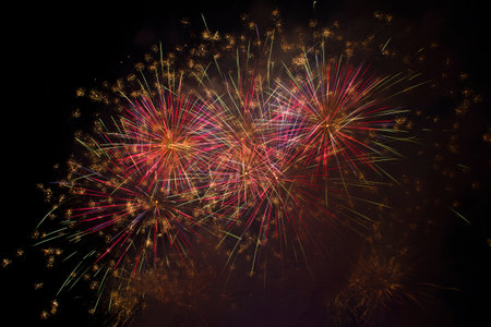 Fireworks light up the sky with dazzling display