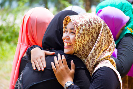 Muslim seniorstudwnts to welcome new student a warm to welcome date 12 August 2014のeditorial素材