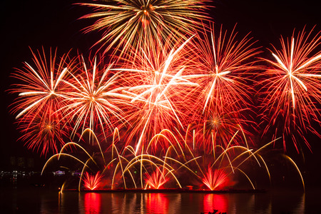 Pattaya International Fireworks Festival 2015の写真素材